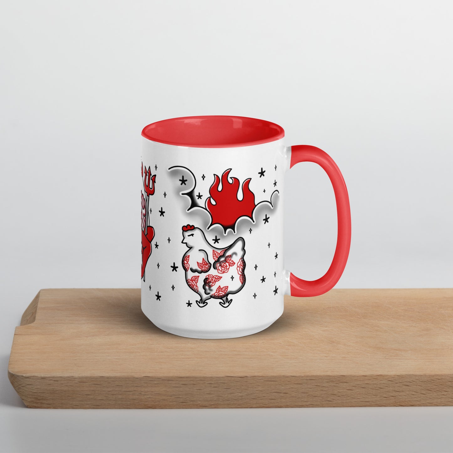 Deviled Egg Mug with Color Inside