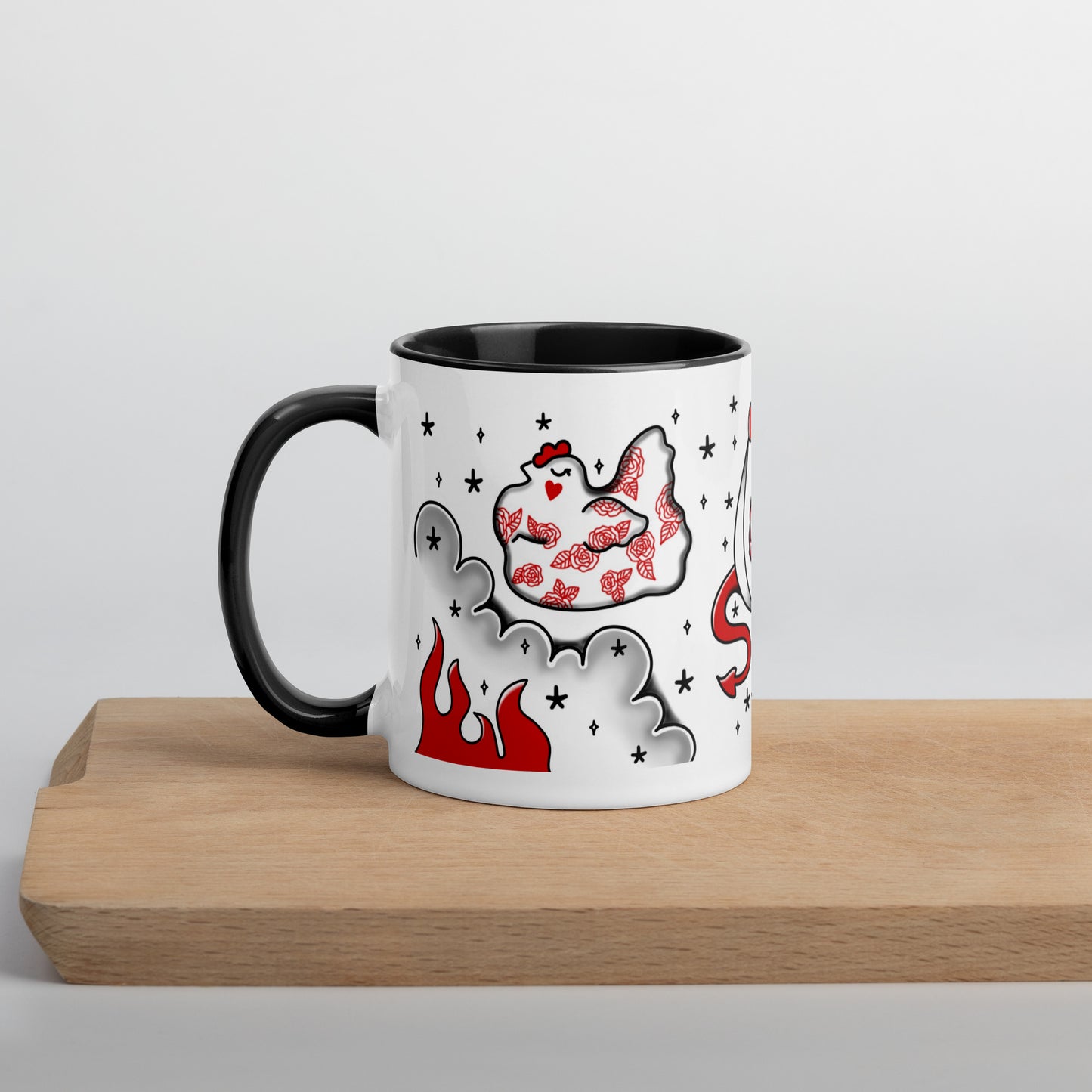 Deviled Egg Mug with Color Inside