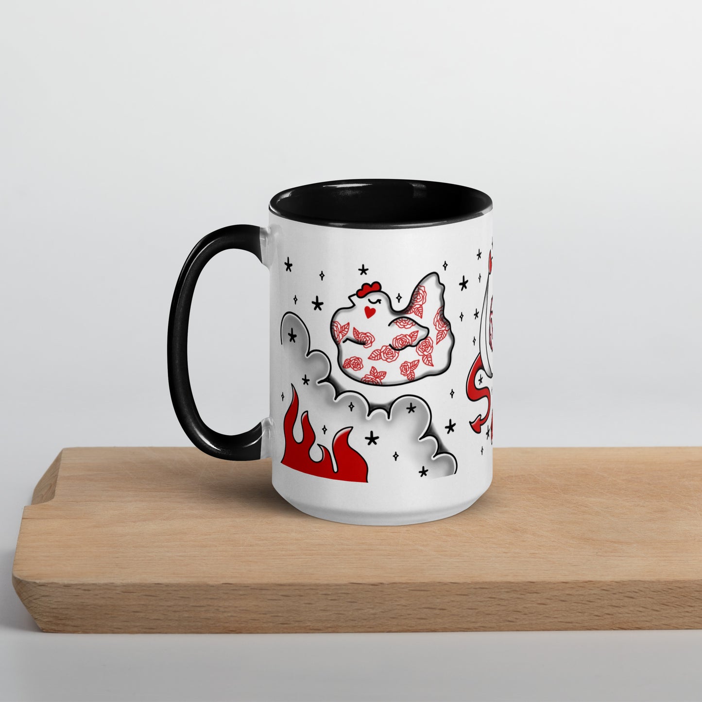 Deviled Egg Mug with Color Inside