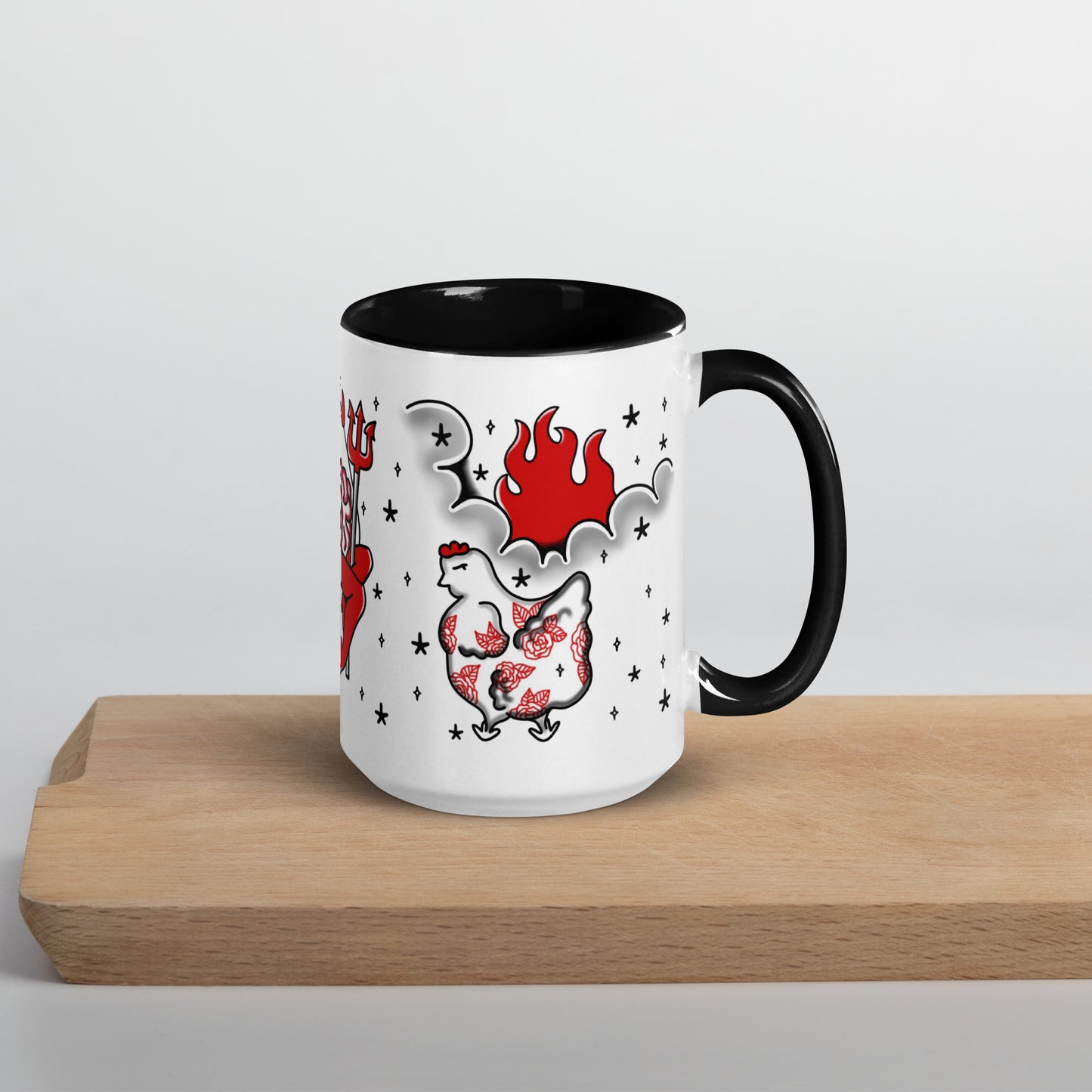 Deviled Egg Mug with Color Inside