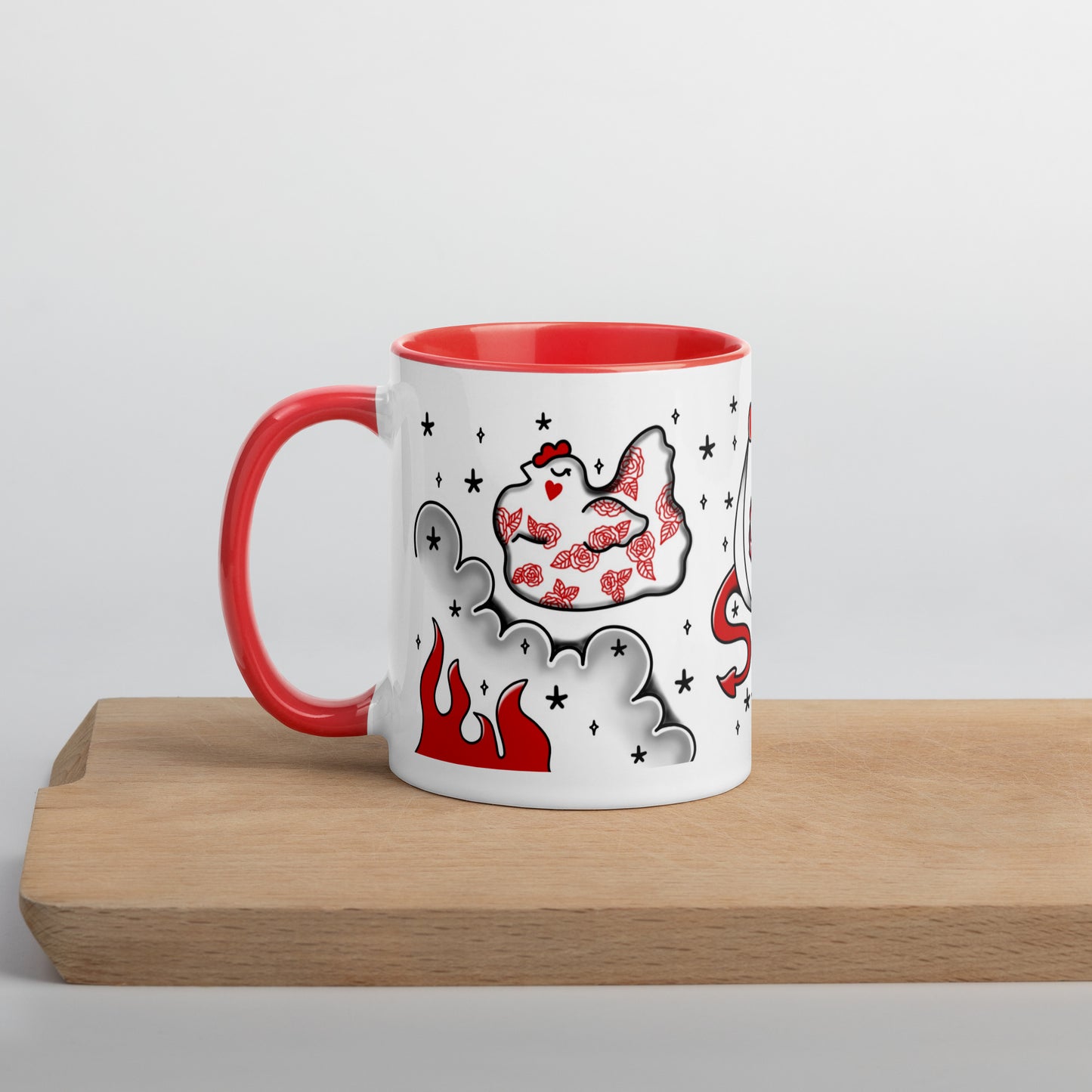 Deviled Egg Mug with Color Inside