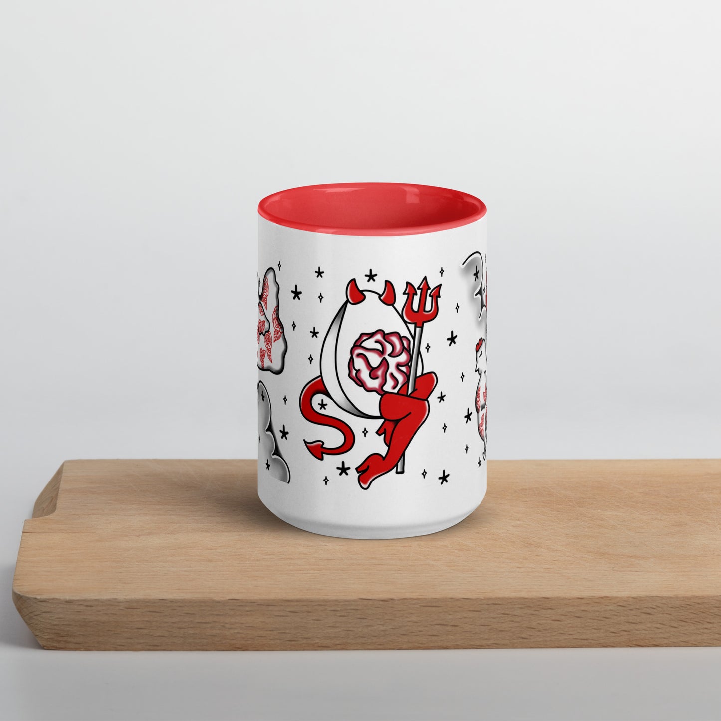 Deviled Egg Mug with Color Inside