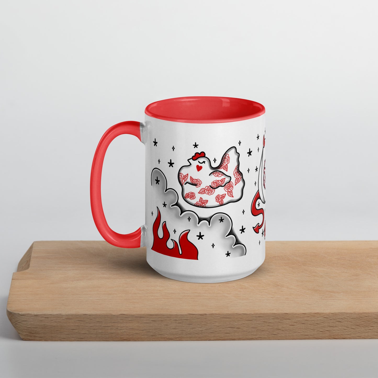 Deviled Egg Mug with Color Inside